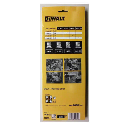 Купити Полотно пильне для металу DeWALT DT8461. Офіційний магазин Dewalt Україна. Фірмовий інструмент та обладнання DeWALT, STANLEY, BLACK+DECKER, BOSTITCH
