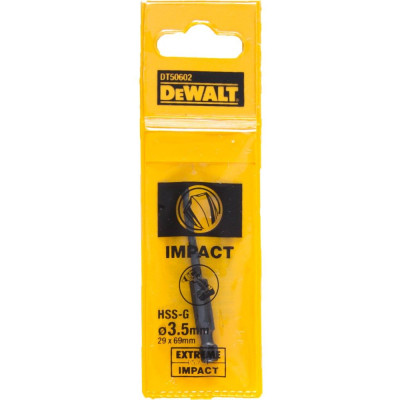 Купити Свердло по металу EXTREME IMPACT DeWALT DT50602. Офіційний магазин Dewalt Україна. Фірмовий інструмент та обладнання DeWALT, STANLEY, BLACK+DECKER, BOSTITCH