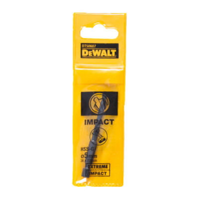Купити Свердло по металу EXTREME IMPACT DeWALT DT50607. Офіційний магазин Dewalt Україна. Фірмовий інструмент та обладнання DeWALT, STANLEY, BLACK+DECKER, BOSTITCH