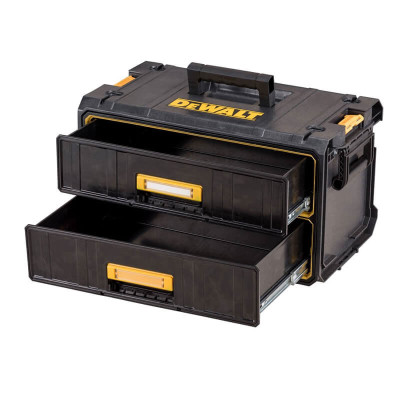Купити Ящик інструментальний TOUCHSYSTEM 2 висувні секції DeWALT DWST1-80123. Офіційний магазин Dewalt Україна. Фірмовий інструмент та обладнання DeWALT, STANLEY, BLACK+DECKER, BOSTITCH