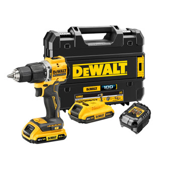 Купити Дриль-шуруповерт 100 YEARS DeWALT DCD100YD2T. Офіційний магазин Dewalt Україна. Фірмовий інструмент та обладнання DeWALT, STANLEY, BLACK+DECKER, BOSTITCH