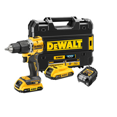 Купити Дриль-шурупокрут 100 YEARS DeWALT DCD100YD2T. Офіційний магазин Dewalt Україна. Фірмовий інструмент та обладнання DeWALT, STANLEY, BLACK+DECKER, BOSTITCH