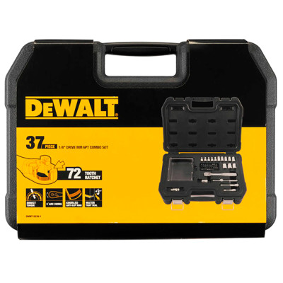 Купить Набор головок и бит 1/4, 37 предметов DeWALT DWMT19238-1. Официальный магазин Dewalt Украина. Фирменный инструмент и оборудовние DeWALT, STANLEY, BLACK+DECKER, BOSTITCH