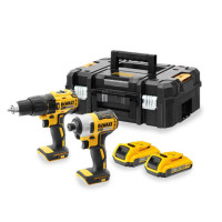 Купити Набір з двох безщіткових інструментів DeWALT DCK2060D2T. Офіційний магазин Dewalt Україна. Фірмовий інструмент та обладнання DeWALT, STANLEY, BLACK+DECKER, BOSTITCH