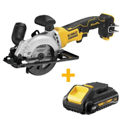 Купить Пила дисковая аккумуляторная бесщёточная компактная DeWALT DCS571NT+DCB187. Официальный магазин Dewalt Украина. Фирменный инструмент и оборудовние DeWALT, STANLEY, BLACK+DECKER, BOSTITCH