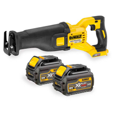 Купити Пила шабельна акумуляторна XR FLEXVOLT, 54 В, з 2 акумуляторами Li-lon і валізою, DeWALT DCS388T2. Офіційний магазин Dewalt Україна. Фірмовий інструмент та обладнання DeWALT, STANLEY, BLACK+DECKER, BOSTITCH