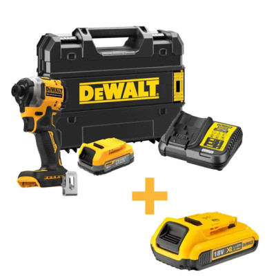 Купити Шуруповерт ударний акумуляторний безщітковий DeWALT DCF850E1T+DCB183. Офіційний магазин Dewalt Україна. Фірмовий інструмент та обладнання DeWALT, STANLEY, BLACK+DECKER, BOSTITCH