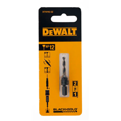 Купити Свердло пілотне з зенкером FLIP&DRIVE №12 DeWALT DT70793. Офіційний магазин Dewalt Україна. Фірмовий інструмент та обладнання DeWALT, STANLEY, BLACK+DECKER, BOSTITCH