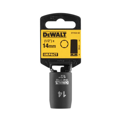 Купити Головка торцева ударна коротка IMPACT DeWALT DT7532. Офіційний магазин Dewalt Україна. Фірмовий інструмент та обладнання DeWALT, STANLEY, BLACK+DECKER, BOSTITCH
