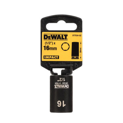 Купить Головка торцевая ударная короткая IMPACT DeWALT DT7534. Официальный магазин Dewalt Украина. Фирменный инструмент и оборудовние DeWALT, STANLEY, BLACK+DECKER, BOSTITCH