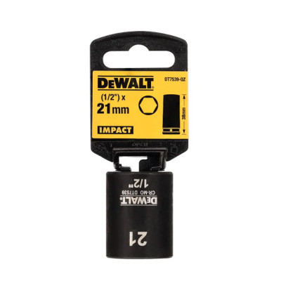 Купить Головка торцевая ударная короткая IMPACT DeWALT DT7539. Официальный магазин Dewalt Украина. Фирменный инструмент и оборудовние DeWALT, STANLEY, BLACK+DECKER, BOSTITCH