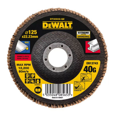 Купити Круг шліфувальний пелюстковий DeWALT DT30602. Офіційний магазин Dewalt Україна. Фірмовий інструмент та обладнання DeWALT, STANLEY, BLACK+DECKER, BOSTITCH