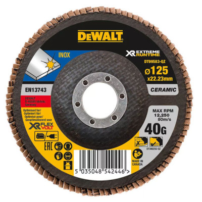 Купити Коло шліфувальне пелюсткове DeWALT DT99583. Офіційний магазин Dewalt Україна. Фірмовий інструмент та обладнання DeWALT, STANLEY, BLACK+DECKER, BOSTITCH