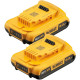 Купити Набір акумуляторних батарей DeWALT DCB183D2. Офіційний магазин Dewalt Україна. Фірмовий інструмент та обладнання DeWALT, STANLEY, BLACK+DECKER, BOSTITCH