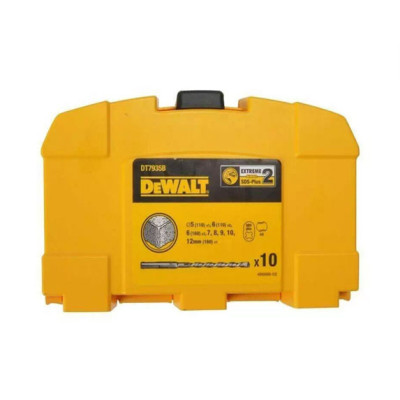 Купити Набір бурів SDS-Plus, 10 штук діаметром: 5; 6; 7; 8; 9; 10; 12 мм DeWALT DT7935B. Офіційний магазин Dewalt Україна. Фірмовий інструмент та обладнання DeWALT, STANLEY, BLACK+DECKER, BOSTITCH