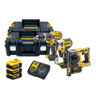 Купити Набір з трьох безщіткових інструментів DeWALT DCK368P3T. Офіційний магазин Dewalt Україна. Фірмовий інструмент та обладнання DeWALT, STANLEY, BLACK+DECKER, BOSTITCH