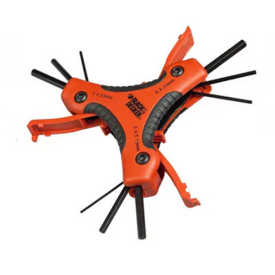 Купить Набор ключей шестигранных торцевых 9 шт BLACK+DECKER BDHT0-71628. Официальный магазин Dewalt Украина. Фирменный инструмент и оборудовние DeWALT, STANLEY, BLACK+DECKER, BOSTITCH
