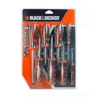 Купити Набір викруток 8 шт BLACK+DECKER BDHT0-66450. Офіційний магазин Dewalt Україна. Фірмовий інструмент та обладнання DeWALT, STANLEY, BLACK+DECKER, BOSTITCH