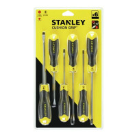 Купити Набір викруток CushionGrip, 6 штук STANLEY 0-65-007. Офіційний магазин Dewalt Україна. Фірмовий інструмент та обладнання DeWALT, STANLEY, BLACK+DECKER, BOSTITCH