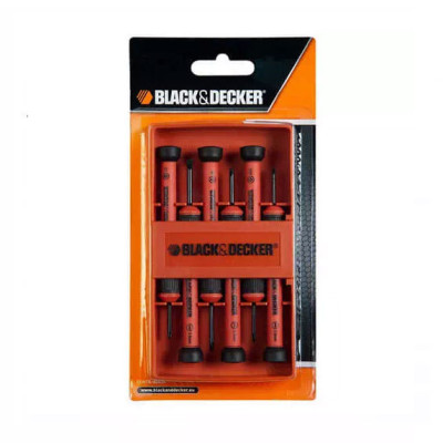 Купить Набор отвёрток для точной механики 6 шт BLACK+DECKER BDHT0-66428. Официальный магазин Dewalt Украина. Фирменный инструмент и оборудовние DeWALT, STANLEY, BLACK+DECKER, BOSTITCH