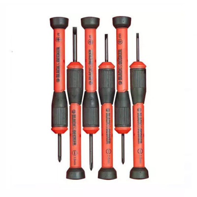 Купить Набор отвёрток для точной механики 6 шт BLACK+DECKER BDHT0-66428. Официальный магазин Dewalt Украина. Фирменный инструмент и оборудовние DeWALT, STANLEY, BLACK+DECKER, BOSTITCH