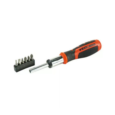Купити Викрутка з набором біт 6 штук BLACK+DECKER BDHT0-62129. Офіційний магазин Dewalt Україна. Фірмовий інструмент та обладнання DeWALT, STANLEY, BLACK+DECKER, BOSTITCH