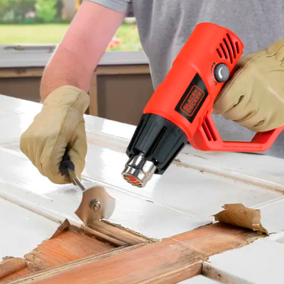 Купить Пистолет горячего воздуха - фен сетевой BLACK+DECKER KX2001. Официальный магазин Dewalt Украина. Фирменный инструмент и оборудовние DeWALT, STANLEY, BLACK+DECKER, BOSTITCH