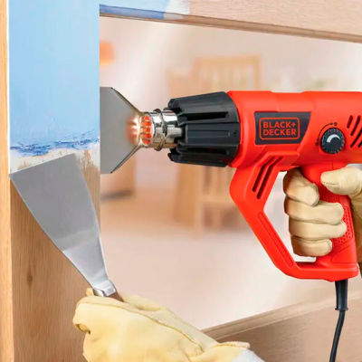 Купить Пистолет горячего воздуха - фен сетевой BLACK+DECKER KX2001. Официальный магазин Dewalt Украина. Фирменный инструмент и оборудовние DeWALT, STANLEY, BLACK+DECKER, BOSTITCH
