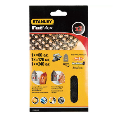Купить Сетка шлифовальная STANLEY STA39107. Официальный магазин Dewalt Украина. Фирменный инструмент и оборудовние DeWALT, STANLEY, BLACK+DECKER, BOSTITCH