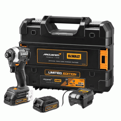 Купити Шуруповерт ударний McLaren F1 TEAM LIMITED EDITION DeWALT DCF85ME2GT. Офіційний магазин Dewalt Україна. Фірмовий інструмент та обладнання DeWALT, STANLEY, BLACK+DECKER, BOSTITCH