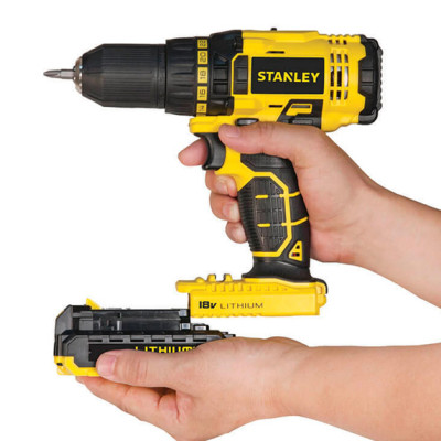 Купити Дриль-шуруповерт акумуляторний STANLEY SCD20S2K. Офіційний магазин Dewalt Україна. Фірмовий інструмент та обладнання DeWALT, STANLEY, BLACK+DECKER, BOSTITCH