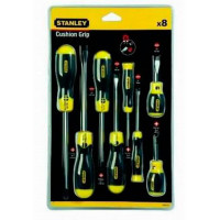 Купити Набір із восьми викруток CushionGrip STANLEY 0-65-011. Офіційний магазин Dewalt Україна. Фірмовий інструмент та обладнання DeWALT, STANLEY, BLACK+DECKER, BOSTITCH