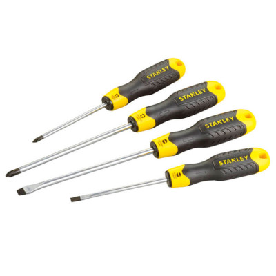 Купити Набір із чотирьох викруток CushionGrip STANLEY 0-65-013. Офіційний магазин Dewalt Україна. Фірмовий інструмент та обладнання DeWALT, STANLEY, BLACK+DECKER, BOSTITCH