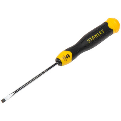 Купить Отвертка Cushion Grip длиной 75 мм с параллельным жалом под шлиц SL 2.5 STANLEY 0-64-923. Официальный магазин Dewalt Украина. Фирменный инструмент и оборудовние DeWALT, STANLEY, BLACK+DECKER, BOSTITCH