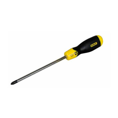 Купити Викрутка Cushion Grip під шліць Pz0 з довжиною жала 60 мм STANLEY 1-64-952. Офіційний магазин Dewalt Україна. Фірмовий інструмент та обладнання DeWALT, STANLEY, BLACK+DECKER, BOSTITCH