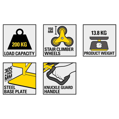Купить Тележка грузовая STANLEY SXWTD-HT523. Официальный магазин Dewalt Украина. Фирменный инструмент и оборудовние DeWALT, STANLEY, BLACK+DECKER, BOSTITCH