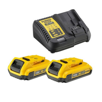 Купити Зарядний пристрій та 2 акумулятори DCB183 2Ач DeWALT DCB105D2. Офіційний магазин Dewalt Україна. Фірмовий інструмент та обладнання DeWALT, STANLEY, BLACK+DECKER, BOSTITCH