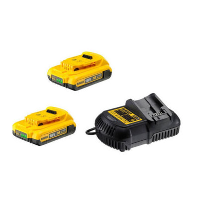 Купити Зарядний пристрій та 2 акумулятори DCB183 2Ач DeWALT DCB105D2. Офіційний магазин Dewalt Україна. Фірмовий інструмент та обладнання DeWALT, STANLEY, BLACK+DECKER, BOSTITCH