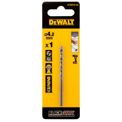 Купити Свердло по металу Black & Gold DeWALT DT20518. Офіційний магазин Dewalt Україна. Фірмовий інструмент та обладнання DeWALT, STANLEY, BLACK+DECKER, BOSTITCH