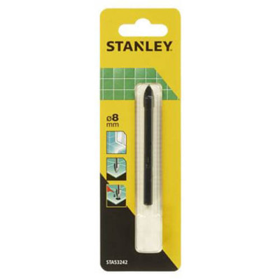 Купить Сверло по плитке, стеклу STANLEY STA53242. Официальный магазин Dewalt Украина. Фирменный инструмент и оборудовние DeWALT, STANLEY, BLACK+DECKER, BOSTITCH