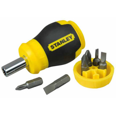 Купить Отвертка - набор Multibit Stubby с шестью сменными битами STANLEY 0-66-357. Официальный магазин Dewalt Украина. Фирменный инструмент и оборудовние DeWALT, STANLEY, BLACK+DECKER, BOSTITCH