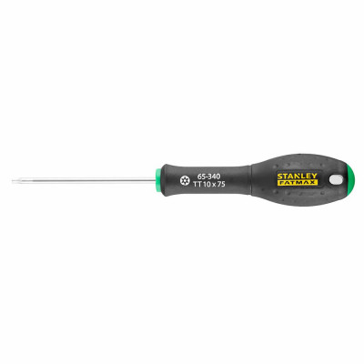 Купить Отвертка FatMax с длиной жала 75 мм под шлиц Torx TT10 STANLEY 0-65-340. Официальный магазин Dewalt Украина. Фирменный инструмент и оборудовние DeWALT, STANLEY, BLACK+DECKER, BOSTITCH