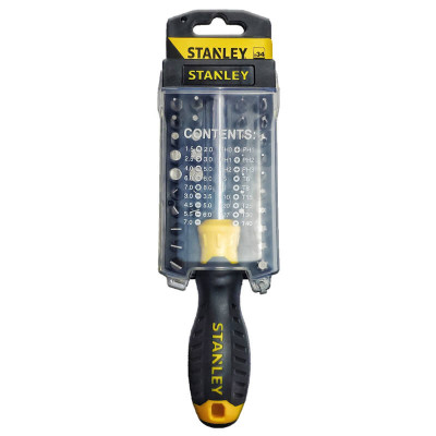 Купить Отвертка - набор Multibit c насадками STANLEY STHT0-70885. Официальный магазин Dewalt Украина. Фирменный инструмент и оборудовние DeWALT, STANLEY, BLACK+DECKER, BOSTITCH