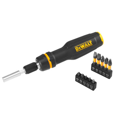 Купить Отвертка - набор FULL FIT Telescoping, со сменными битами, 10 бит DeWALT DWHT68001-0. Официальный магазин Dewalt Украина. Фирменный инструмент и оборудовние DeWALT, STANLEY, BLACK+DECKER, BOSTITCH