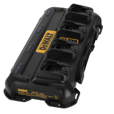 Купить Зарядное устройство 4-х портовое DeWALT DCB1404. Официальный магазин Dewalt Украина. Фирменный инструмент и оборудовние DeWALT, STANLEY, BLACK+DECKER, BOSTITCH