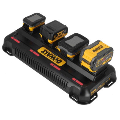 Купить Зарядное устройство 4-х портовое DeWALT DCB1404. Официальный магазин Dewalt Украина. Фирменный инструмент и оборудовние DeWALT, STANLEY, BLACK+DECKER, BOSTITCH