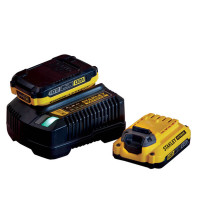 Купить Зарядное устройство и 2 аккумулятора 18В STANLEY FATMAX SFMCB12D2. Официальный магазин Dewalt Украина. Фирменный инструмент и оборудовние DeWALT, STANLEY, BLACK+DECKER, BOSTITCH